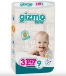 Подгузники детские, Gizmo (Гизмо) 4-9 кг р. 3 №9