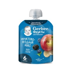 Пюре Gerber фруктово-ягодный микс 90 г