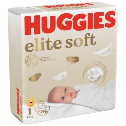 Подгузники, Huggies (Хаггис) 3-5 кг р. 1 №84 элит софт