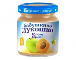 Пюре Бабушкино лукошко яблоко абрикос с 4 мес 100 г