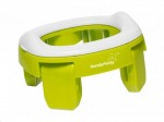 Горшок детский, Handy Potty (Хэнди Потти) арт. HP-250GR дорожный складной с адаптером-насадкой на унитаз лайм в сумке