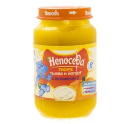 Пюре Непоседа тыква йогурт с витамином С с 6 мес (с сахаром) 190 г