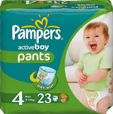 Подгузники-трусики для мальчиков, Pampers (Памперс) 9-14 кг №23 актив бой макси