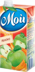 Сок Мой яблоко осветленный нектар 0.95 л