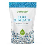 Соль для ванн, Synergetic (Синергетик) 1 кг морская мягк. упак.