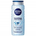 Гель для душа для мужчин, Nivea (Нивея) 500 мл Заряд чистоты