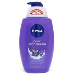 Гель для душа для женщин, Nivea (Нивея) 750 мл Сила витаминов