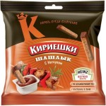 Сухарики, Кириешки 60 г + 25 г с кетчупом Heinz шашлык