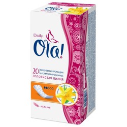 Прокладки женские ежедневные Ola дэйли део Золотистая лилия 20 шт.
