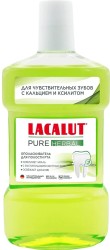 Ополаскиватель для полости рта Lacalut Пьюр хербал для чувствительных зубов с кальцием и ксилитом 475 мл